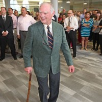 photo of Gerry Lenfest surrounded by a crowd of people