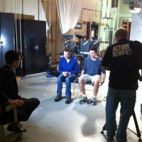 Students being interviewed by 6abc