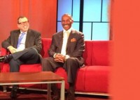 Lisa Bien with guests on the set of Bouncing Back