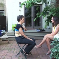 Rebeccah Hendrickson talks to host families for the Papal Visit