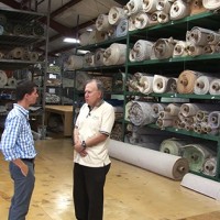 Taggart Houck at the Langhorne Carpet Company