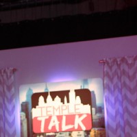 Faylin performing on the set of Temple Talk